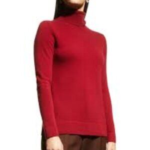NWT Neiman Marcus RED Cashmere Turtleneck Sweater